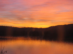 Sunrise over the Hudson River